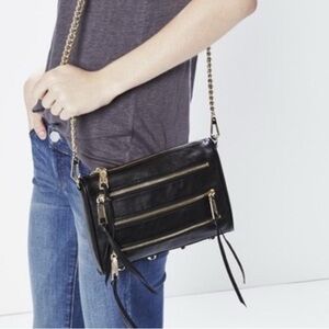 ‼️NTW‼️ MSRP $195 Rebecca Minkoff Black Mini Zip Bag